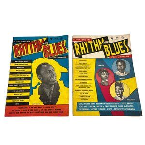 1956 Rhythm And Blues Magazines Pair Jan & May B.B. King Little Richard R&B